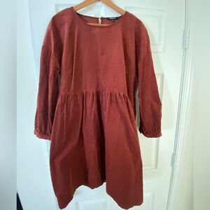 Madewell dress dark red